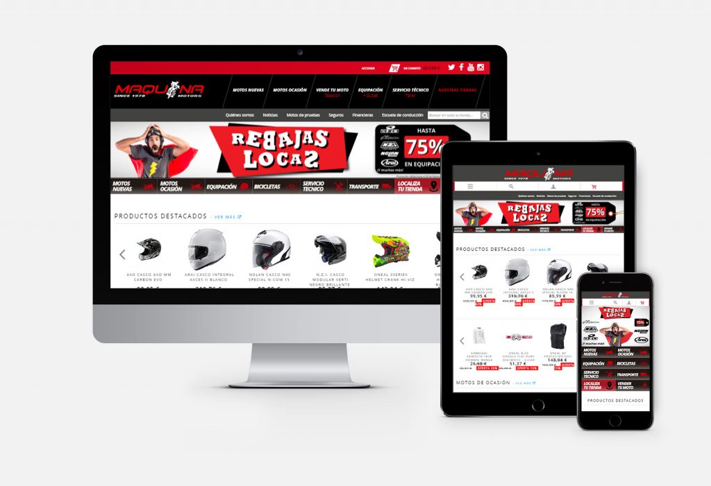 Maquina Motors, tienda online Magento
