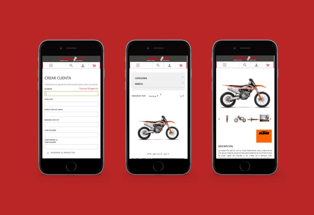 Tienda online Magento Maquina Motors
